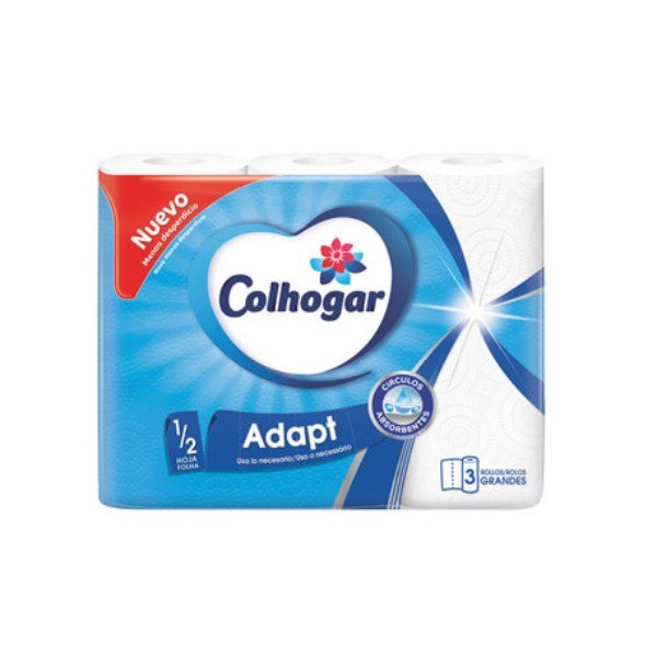 Colhogar papel cocina ADAPT 3 unidades