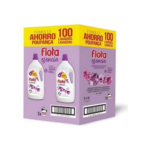 Flota detergente esencia 100 lavados (caja 2 undiades)