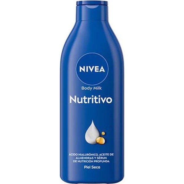 Nivea nutritivo acido hyaluronico y aceite body milk piel seca 400ml